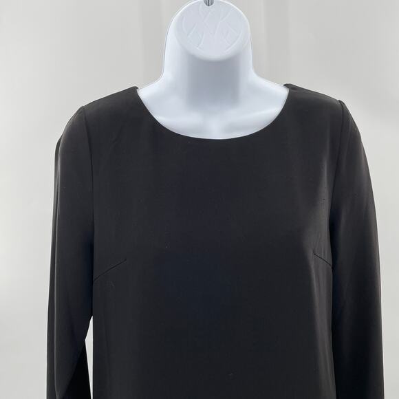 Style Stalker Isabella Black Asymmetrical Grommet Hem Long Sleeve Dress S NWT - Picture 7 of 10